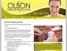 Tablet Screenshot of olsondentalassociates.com